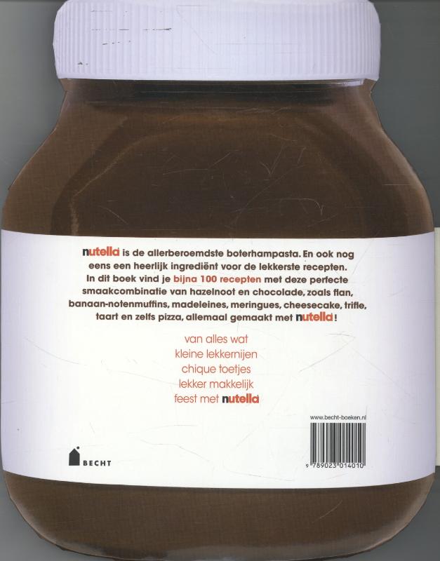 Achterkant van Bijna 100 recepten met Nutella