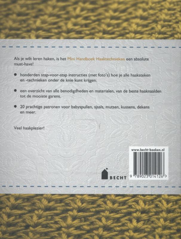 Achterkant van Mini handboek haaktechnieken