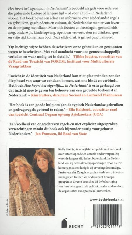 Achterkant van Hoe hoort het eigenlijk... in Nederland?