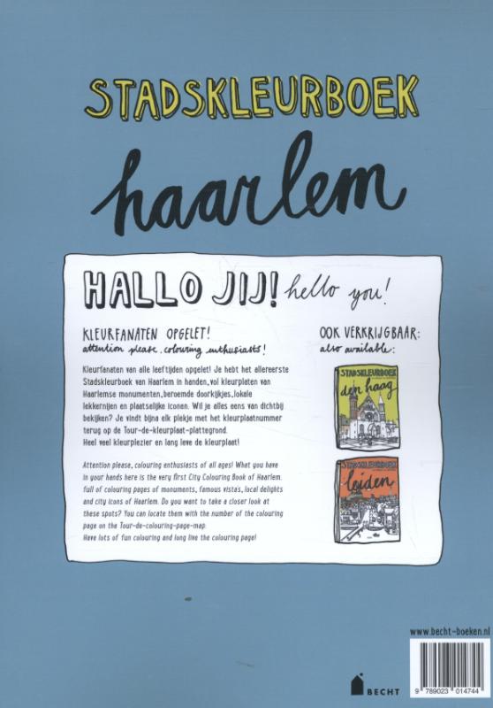 Achterkant van Stadskleurboek Haarlem