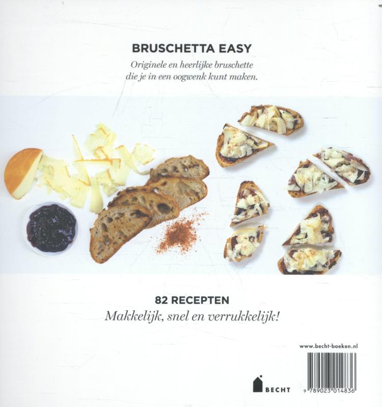 Achterkant van Bruschetta easy