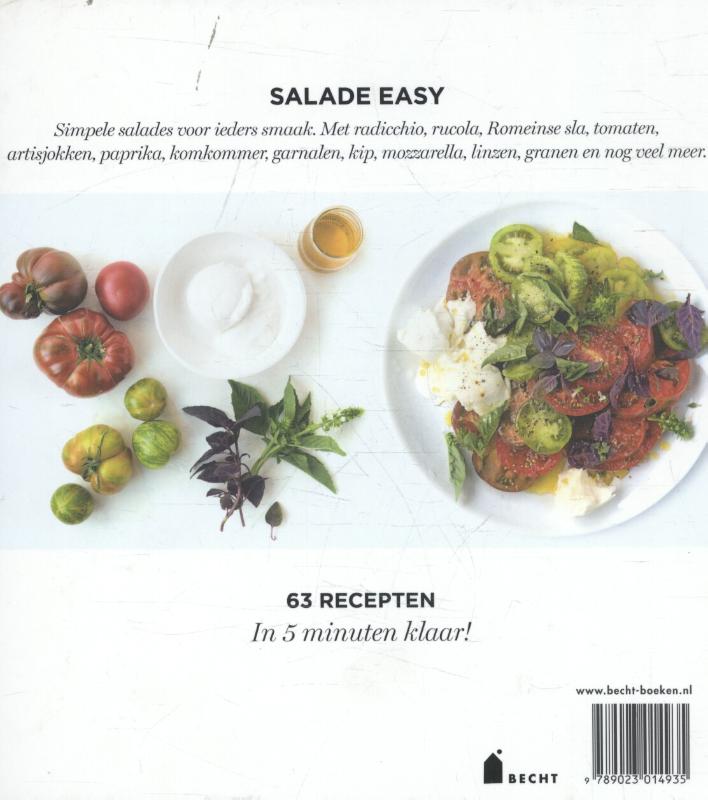 Achterkant van Salade easy