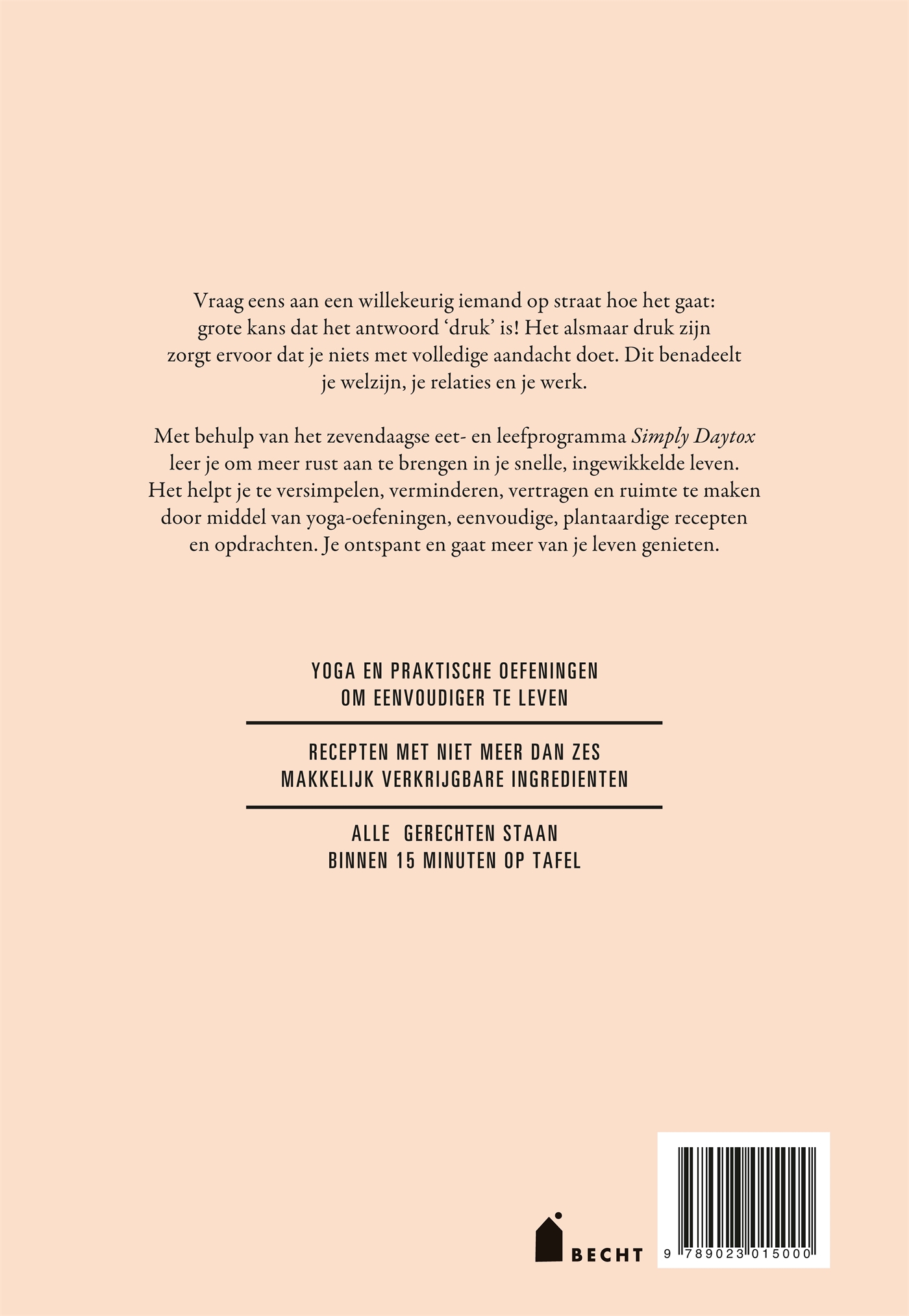 Achterkant van Simply Daytox