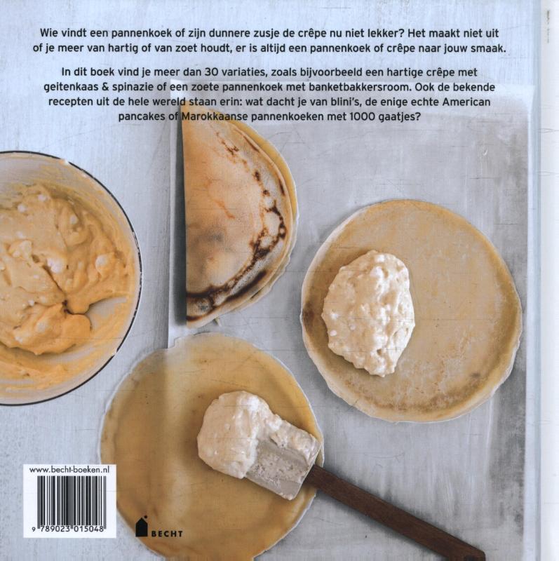 Achterkant van Pannenkoeken en crêpes