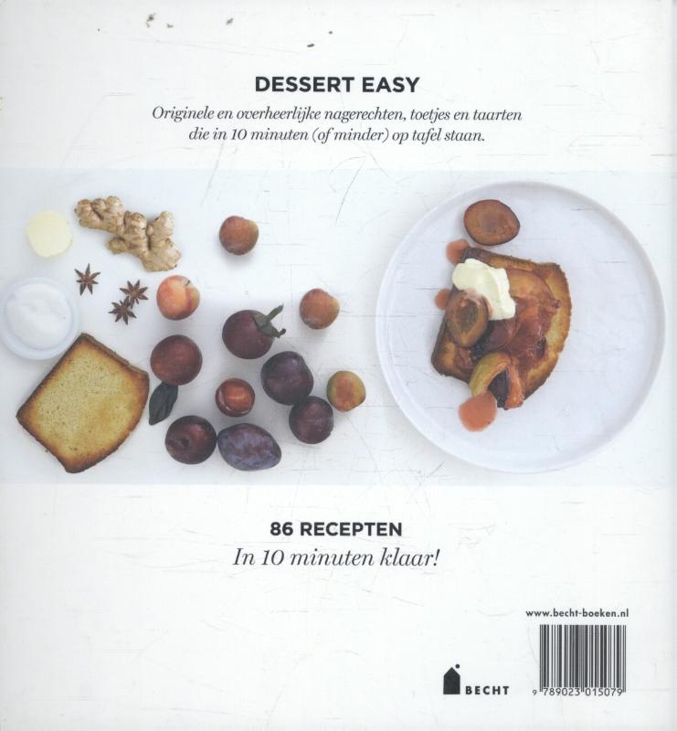 Achterkant van Dessert easy