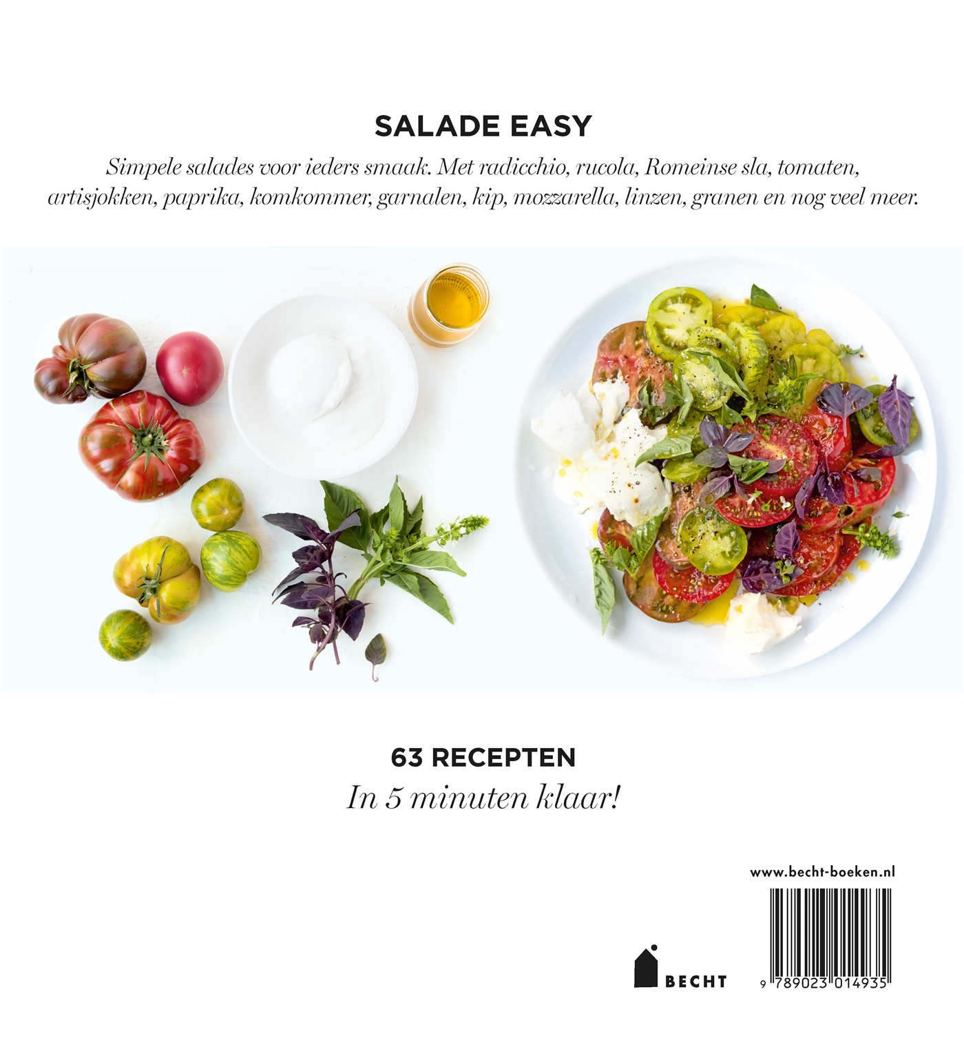 Achterkant van Salade easy