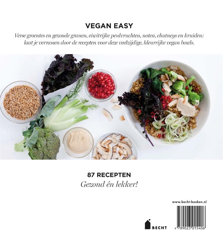 Achterkant van Vegan easy