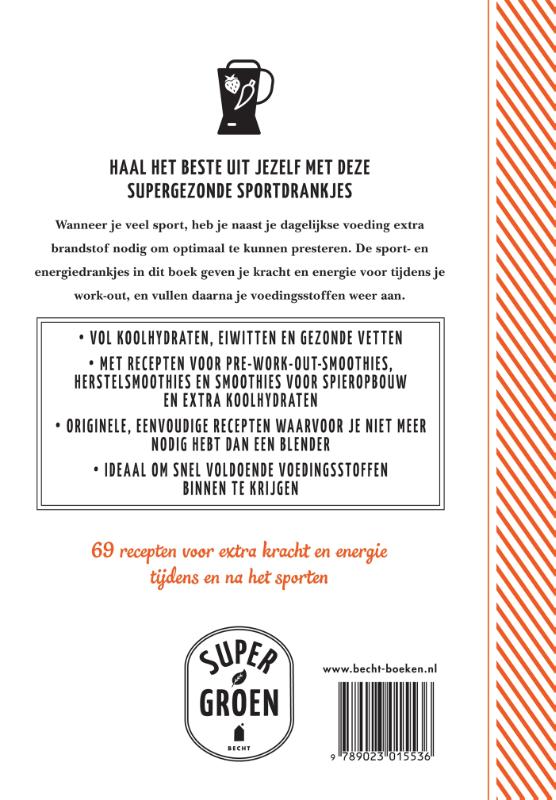 Achterkant van Sport- en energiedrankjes