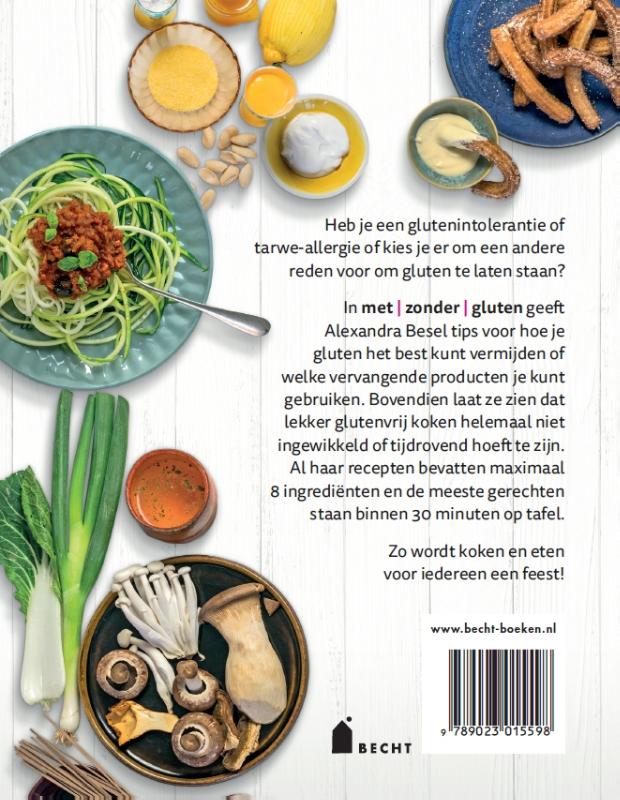 Achterkant van Met zonder gluten