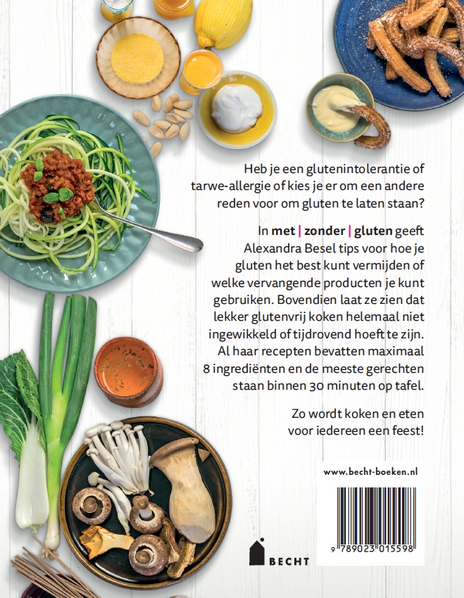 Achterkant van Met zonder gluten