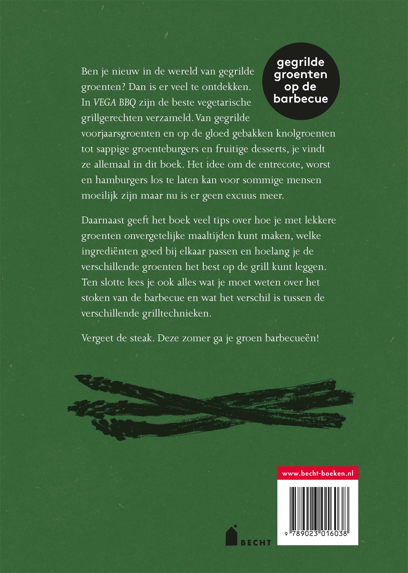 Achterkant van Vega bbq