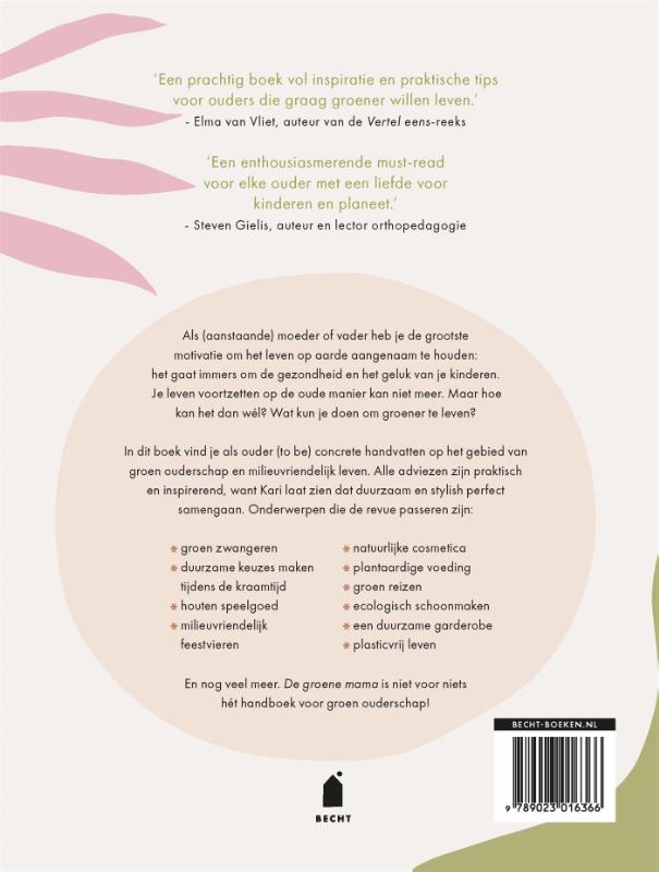 Achterkant van De groene mama