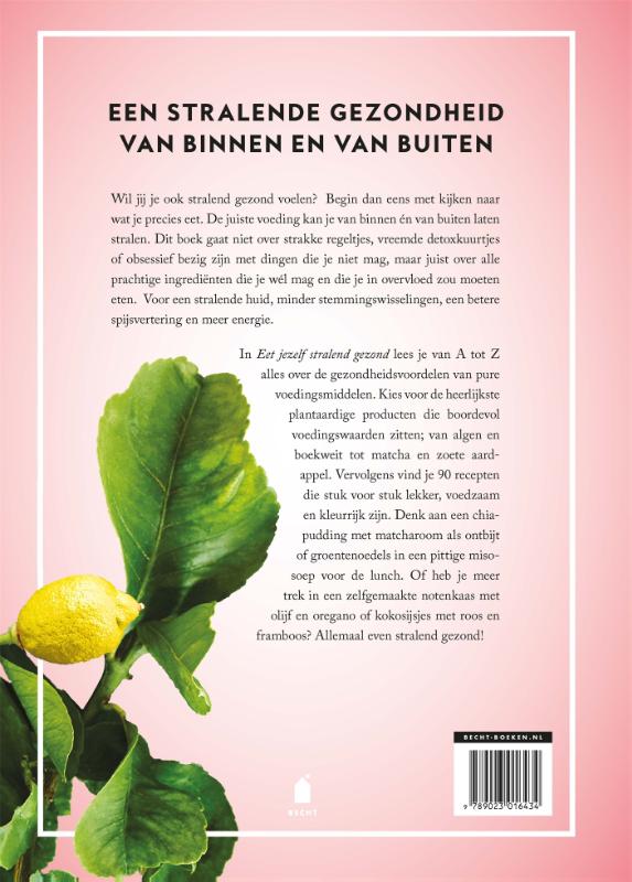 Achterkant van Eet jezelf stralend gezond