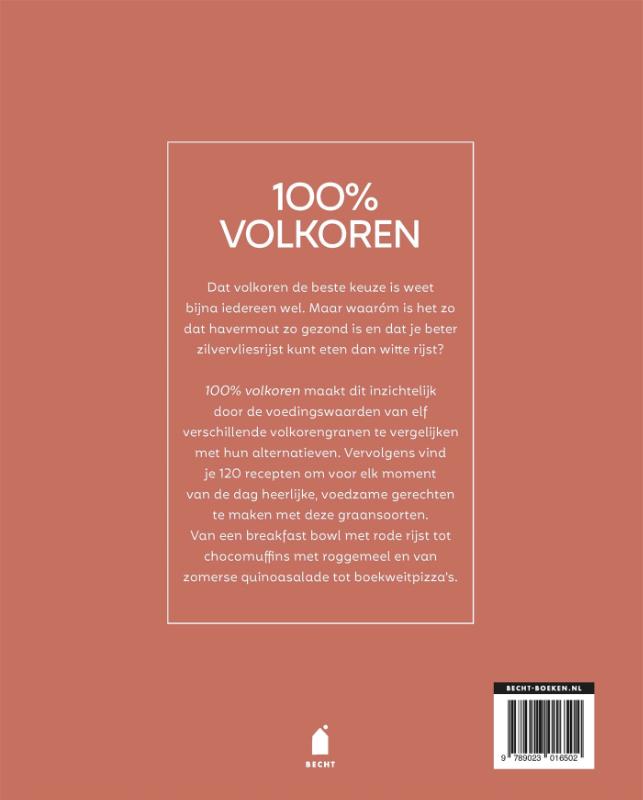 Achterkant van 100% volkoren