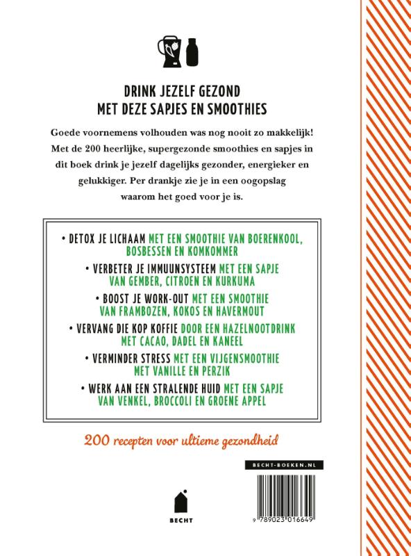 Achterkant van Supersmoothies & sapjes