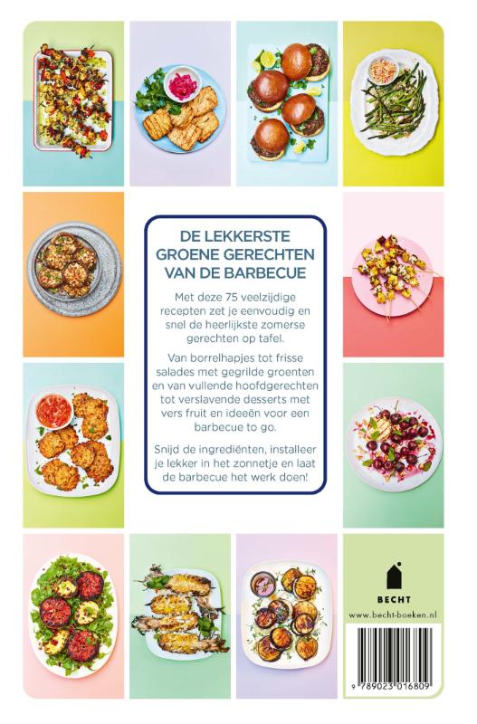 Achterkant van De groene barbecue