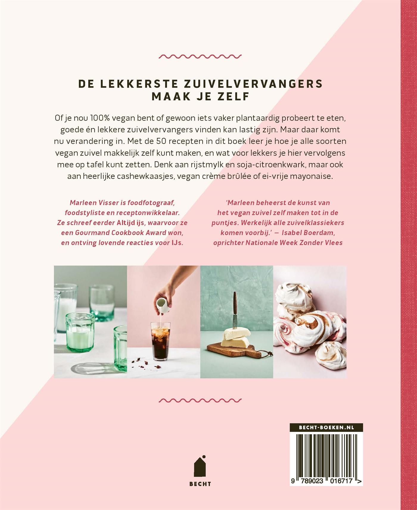 Achterkant van 50 x vegan zuivel