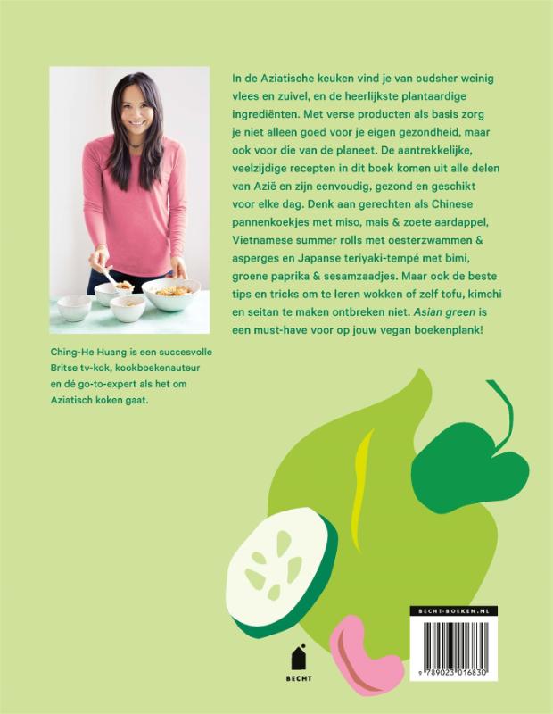 Achterkant van Asian green