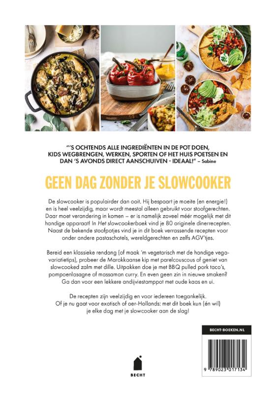 Achterkant van Het slowcookerboek