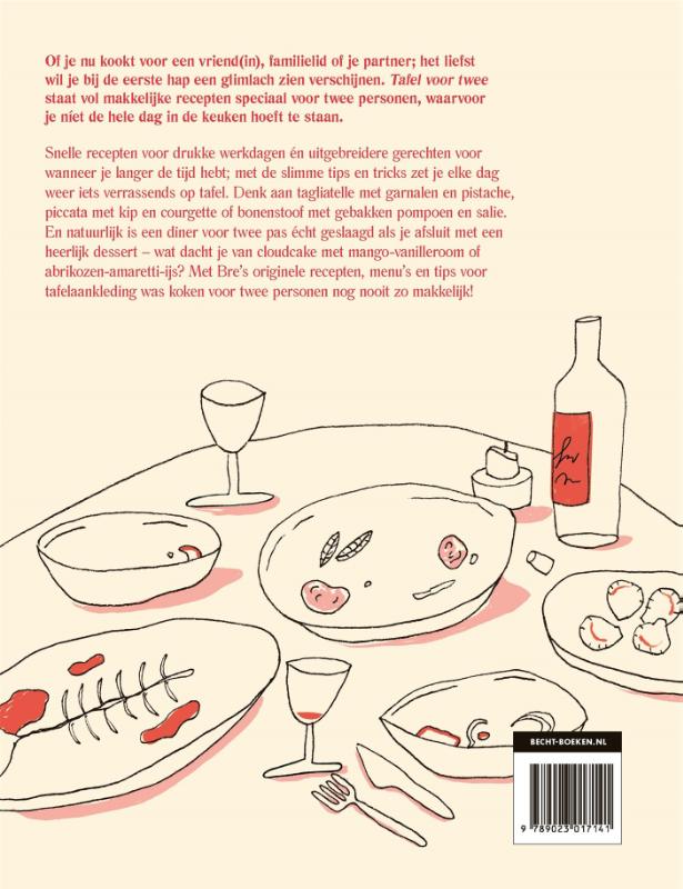 Achterkant van Tafel voor twee