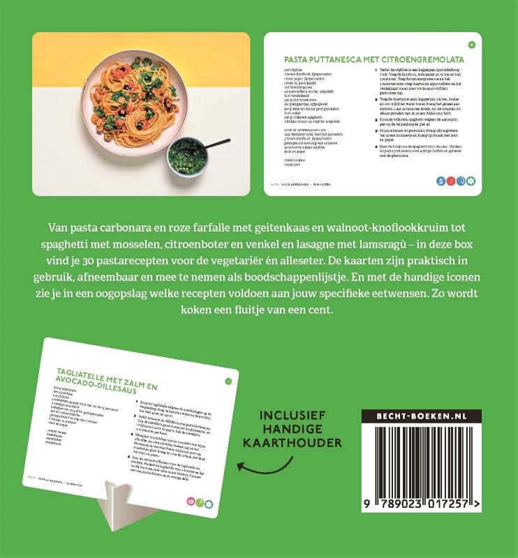 Achterkant van Pasta