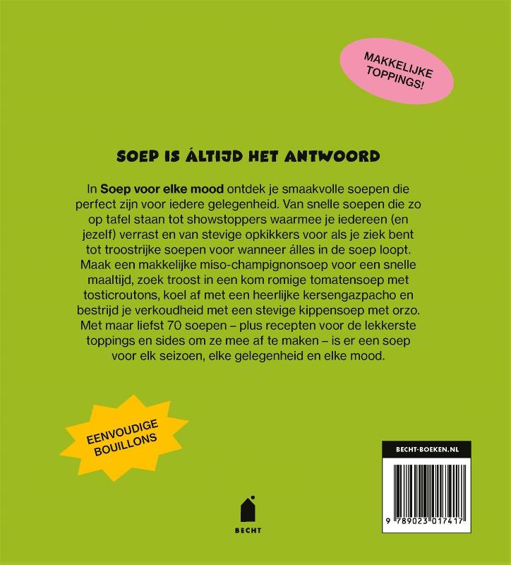 Achterkant van Soep voor elke mood