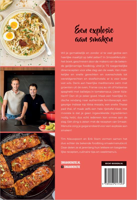 Achterkant van SmaakMenutie - het boek