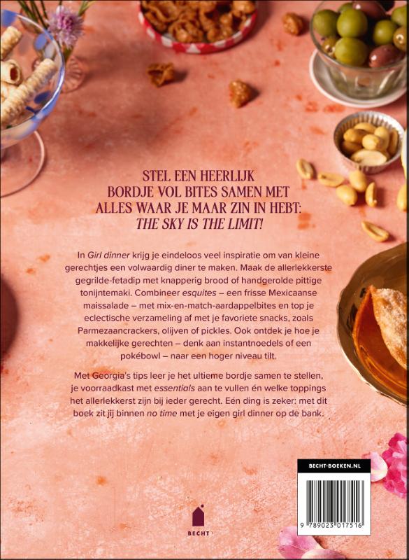 Achterkant van Girl dinner