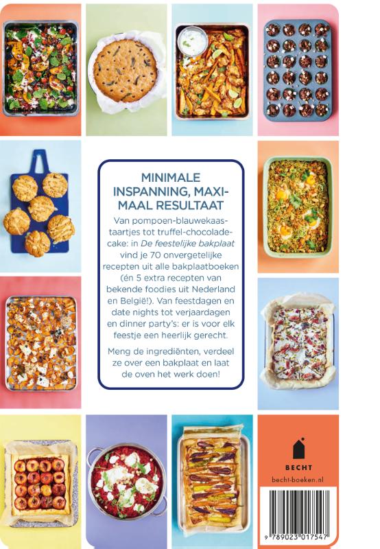 Achterkant van De feestelijke bakplaat