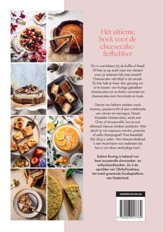 Achterkant van Het cheesecakeboek