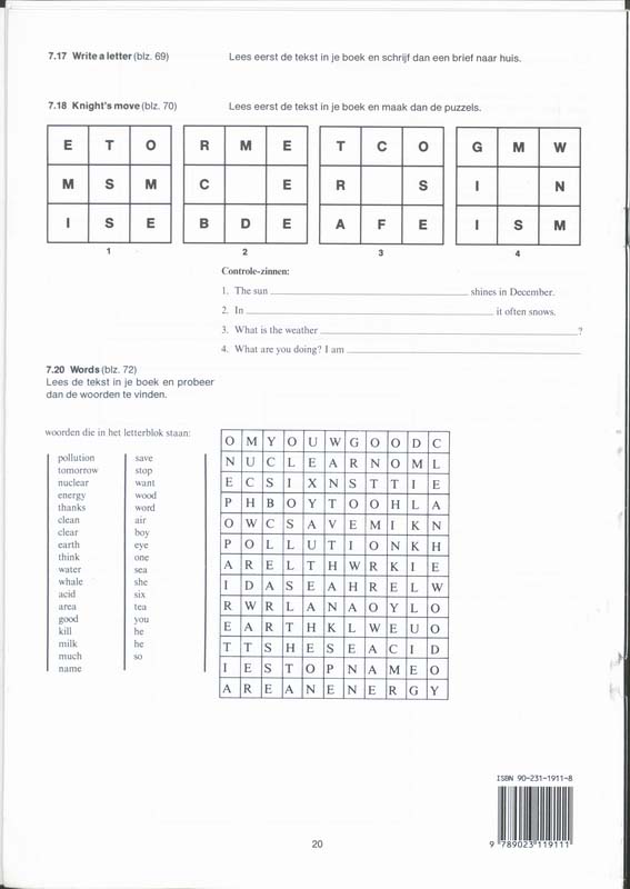 Achterkant van Werkboek set 5 ex.