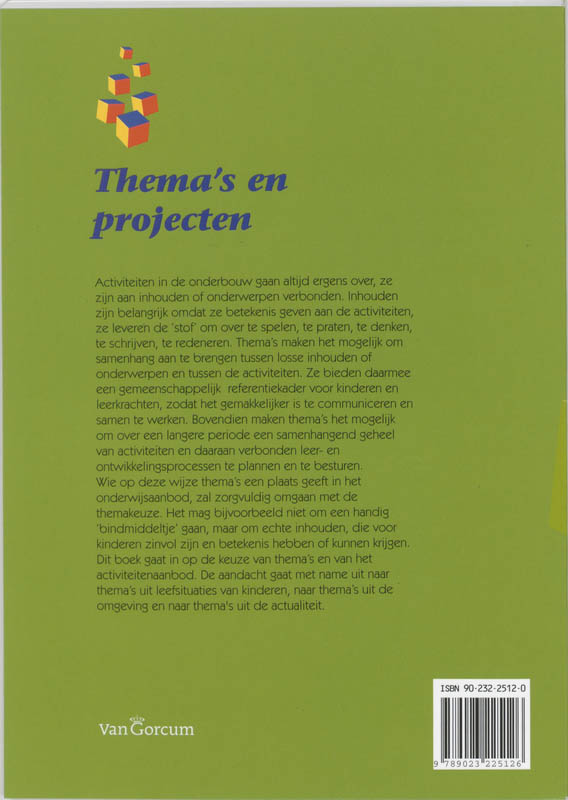 Achterkant van Thema's en projecten