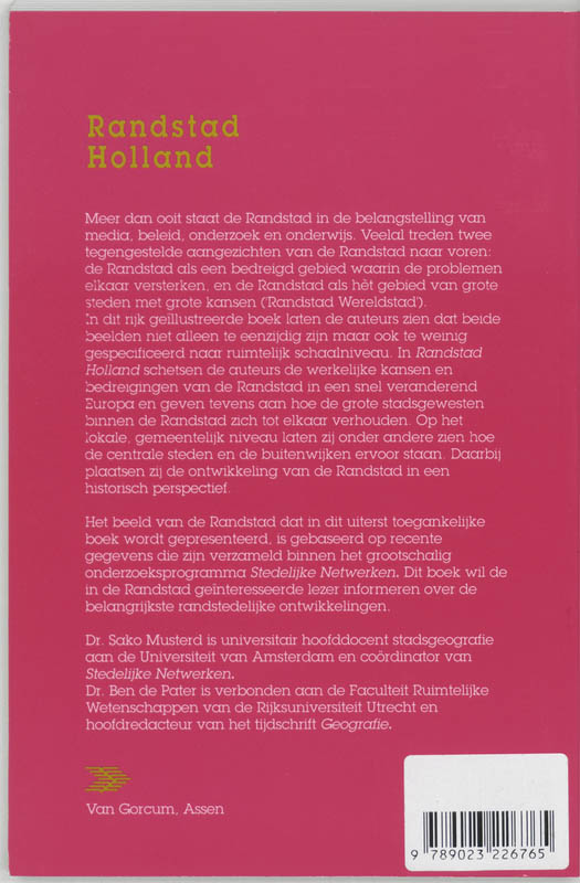 Achterkant van Randstad Holland
