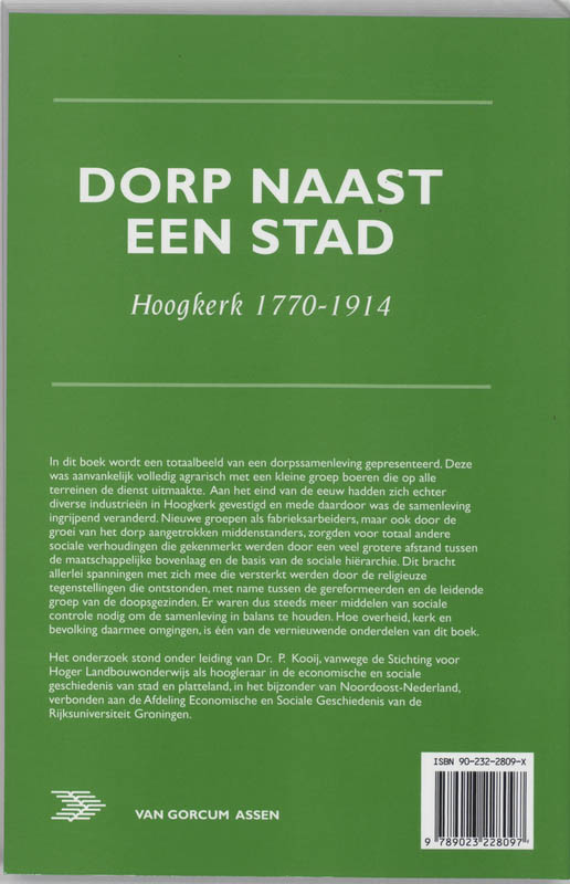Achterkant van Dorp naast een stad
