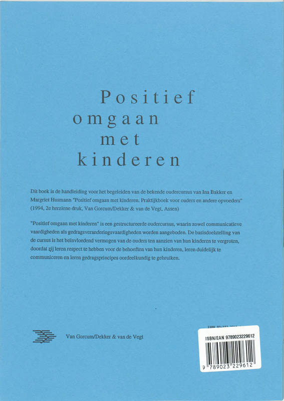Achterkant van Positief omgaan met kinderen