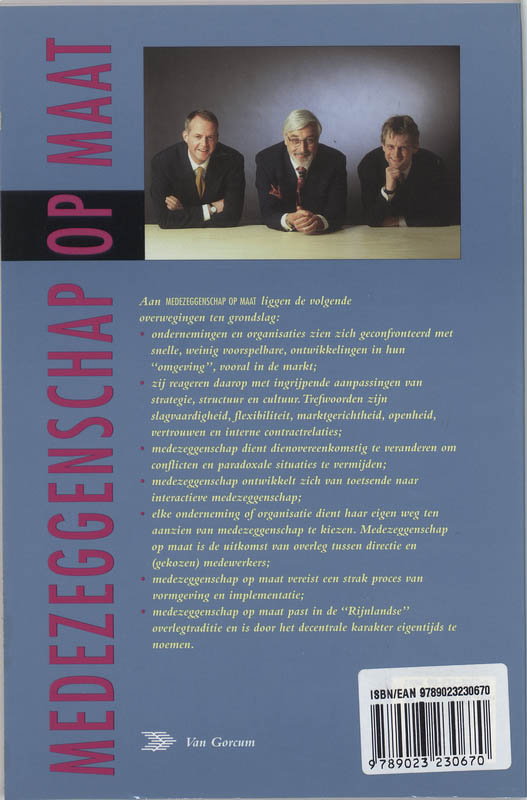 Achterkant van Medezeggenschap op maat