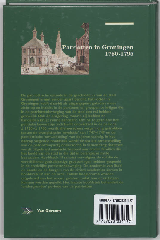 Achterkant van Patriotten in Groningen 1780-1795