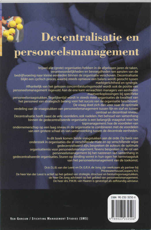 Achterkant van Decentralisatie en personeelsmanagement