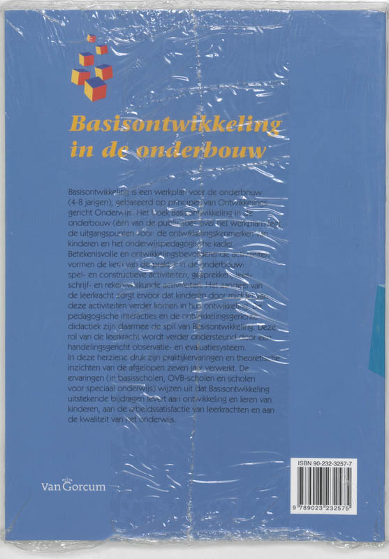 Achterkant van Basisontwikkeling in de onderbouw