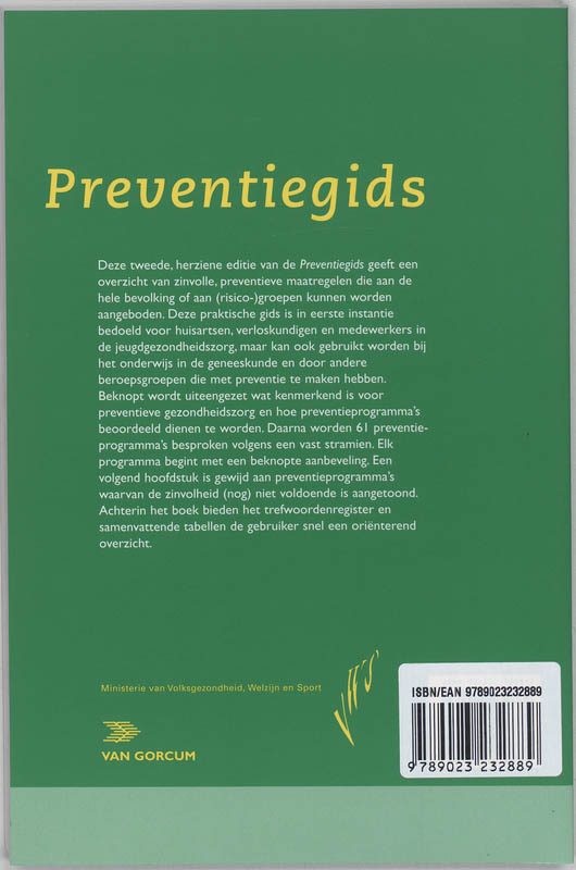 Achterkant van Preventiegids