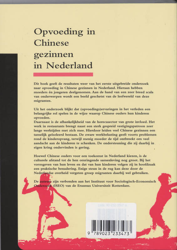 Achterkant van Opvoeding in Chinese gezinnen in Nederland