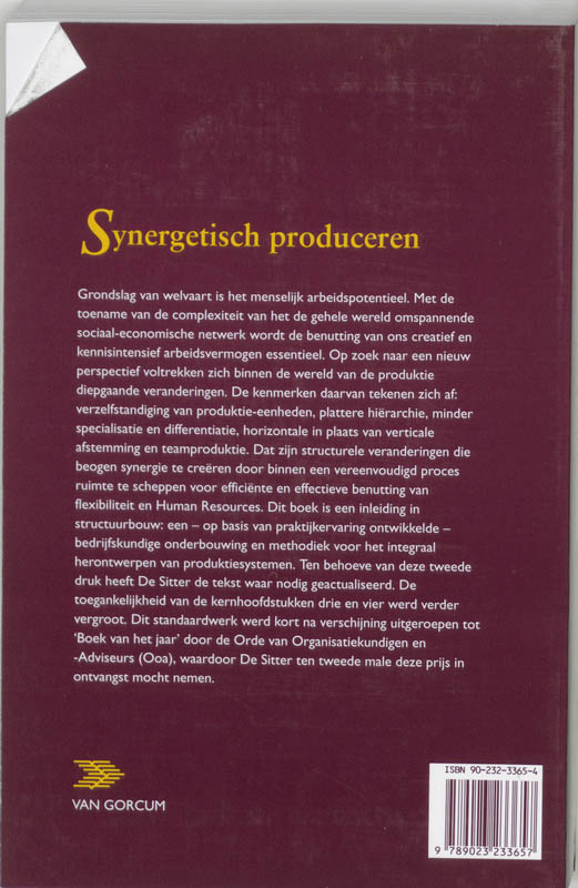 Achterkant van Synergetisch produceren