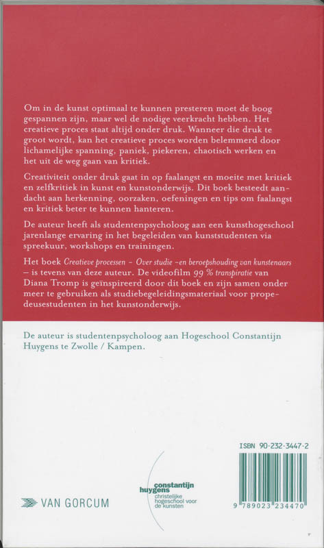 Achterkant van Creativiteit onder druk