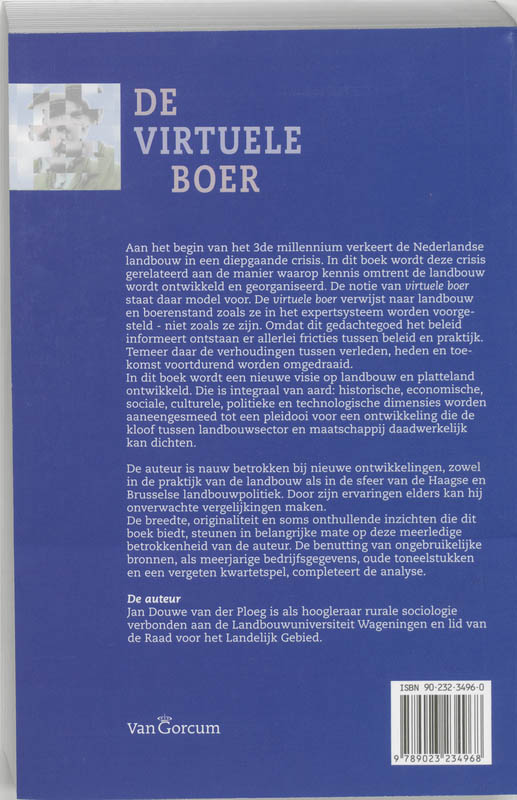 Achterkant van De virtuele boer