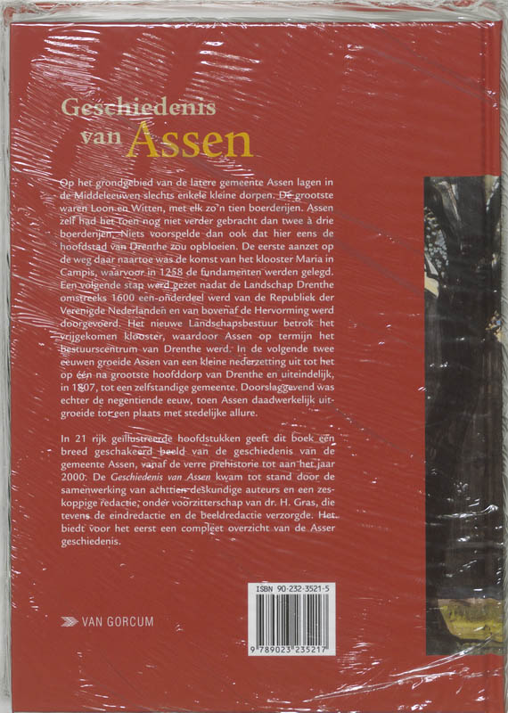 Achterkant van Geschiedenis van Assen