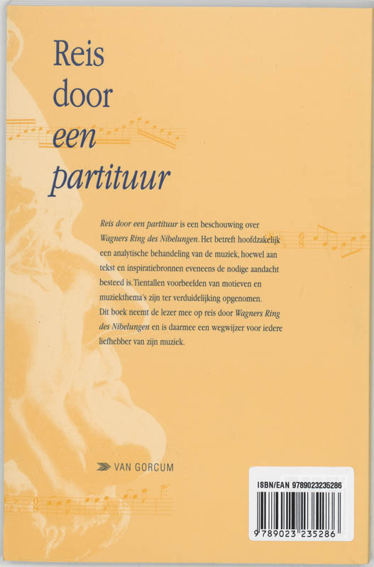 Achterkant van Reis door een partituur