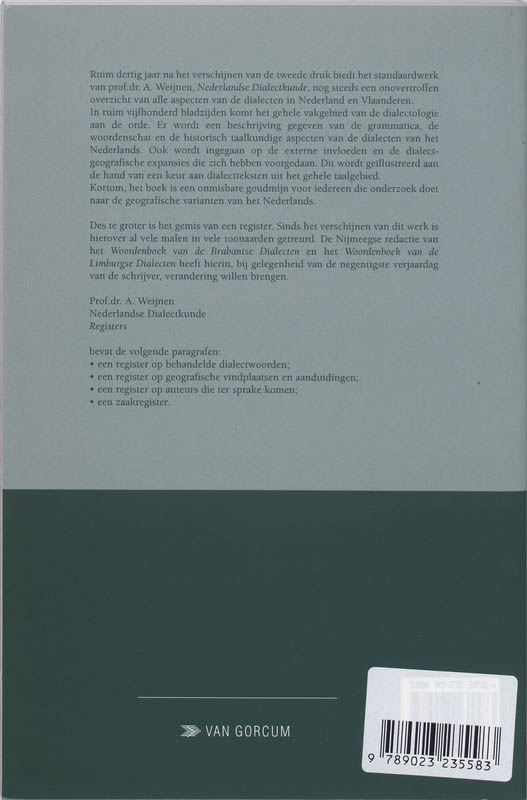 Achterkant van Registers