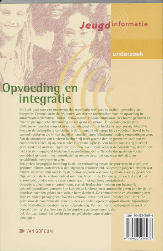 Achterkant van Opvoeding en integratie