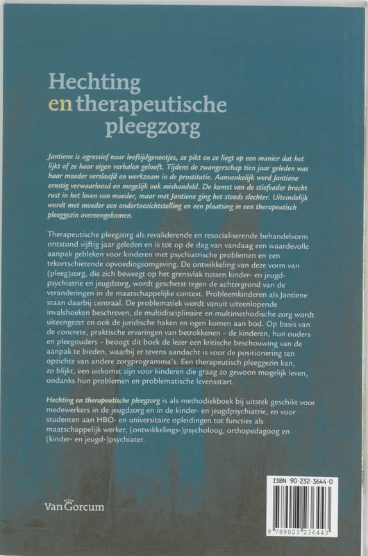 Achterkant van Hechting en therapeutische pleegzorg