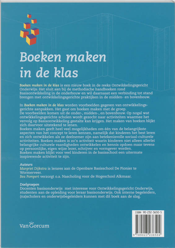 Achterkant van Boeken maken in de klas